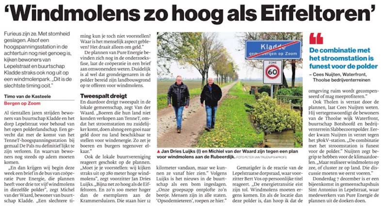 glymes polder met windmolens