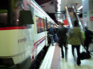 De trein naar Malaga