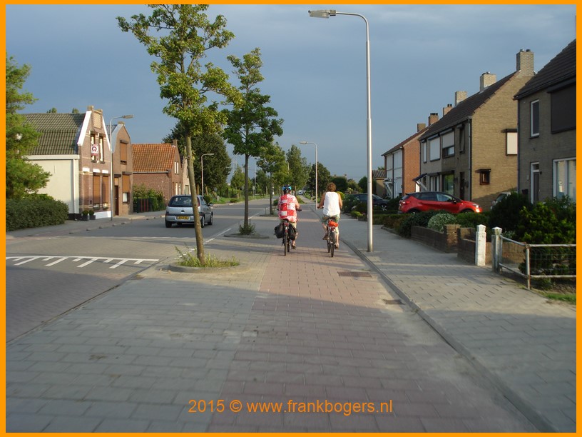 fietsen in de schemer