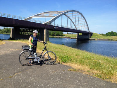 brug nieuw vossemeer fietstocht