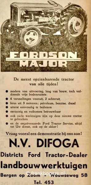 Fordson Major tractor advertentie te koop