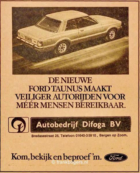 Ford Taunus difiga bergen op Zoom