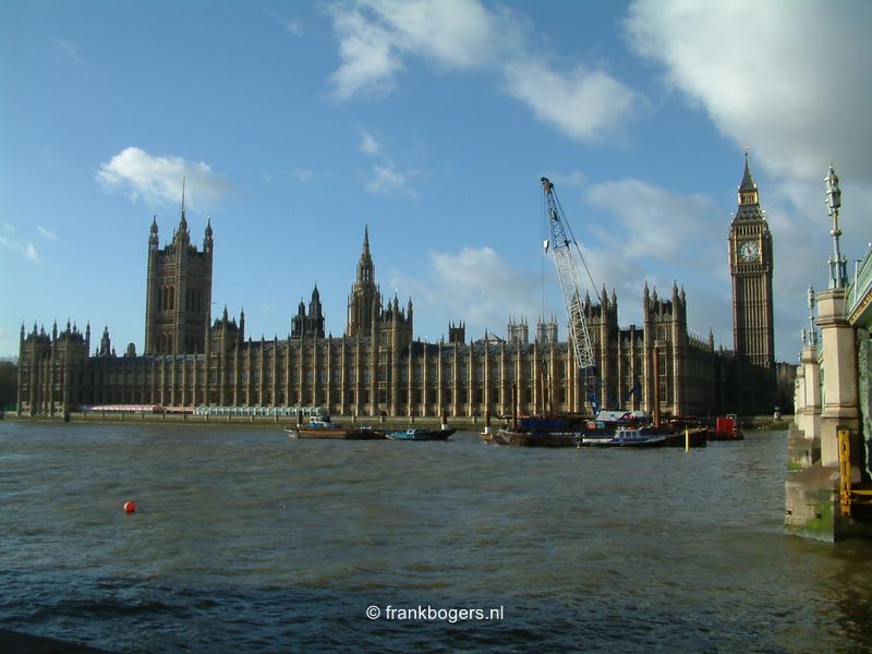 "	De Big Ben en het indrukwekkende Houses of Parliament