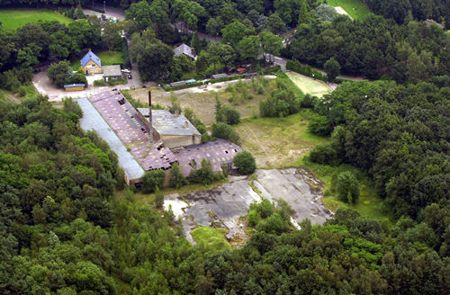 luchtfoto  Steenfabriek de Lange Schouw