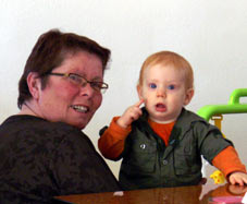 Oma en kleinzoon