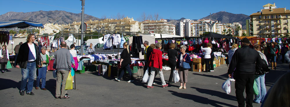 Markt in Fuengirola op dinsdag en zaterdag