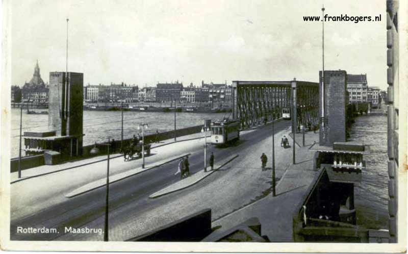 rotterdam maasbrug briefkaart foto