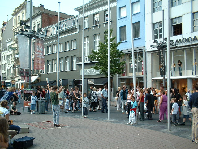 straattheater in Antwerpen