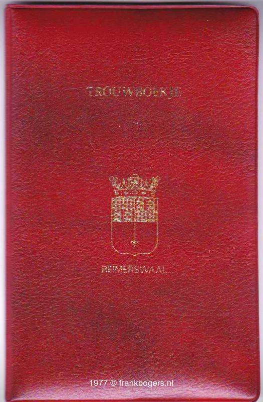 trouwboekje gemeente reimerswaal