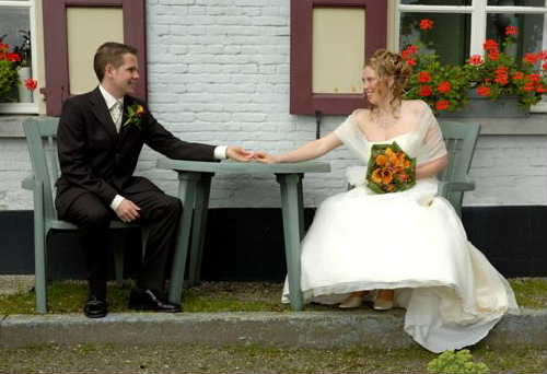 Trouwfoto's op hoeve 't slot