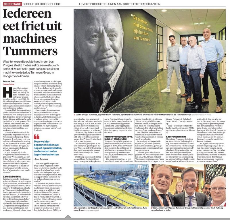 50 jaar jubileum Tummers Machinebouw Hoogerheide